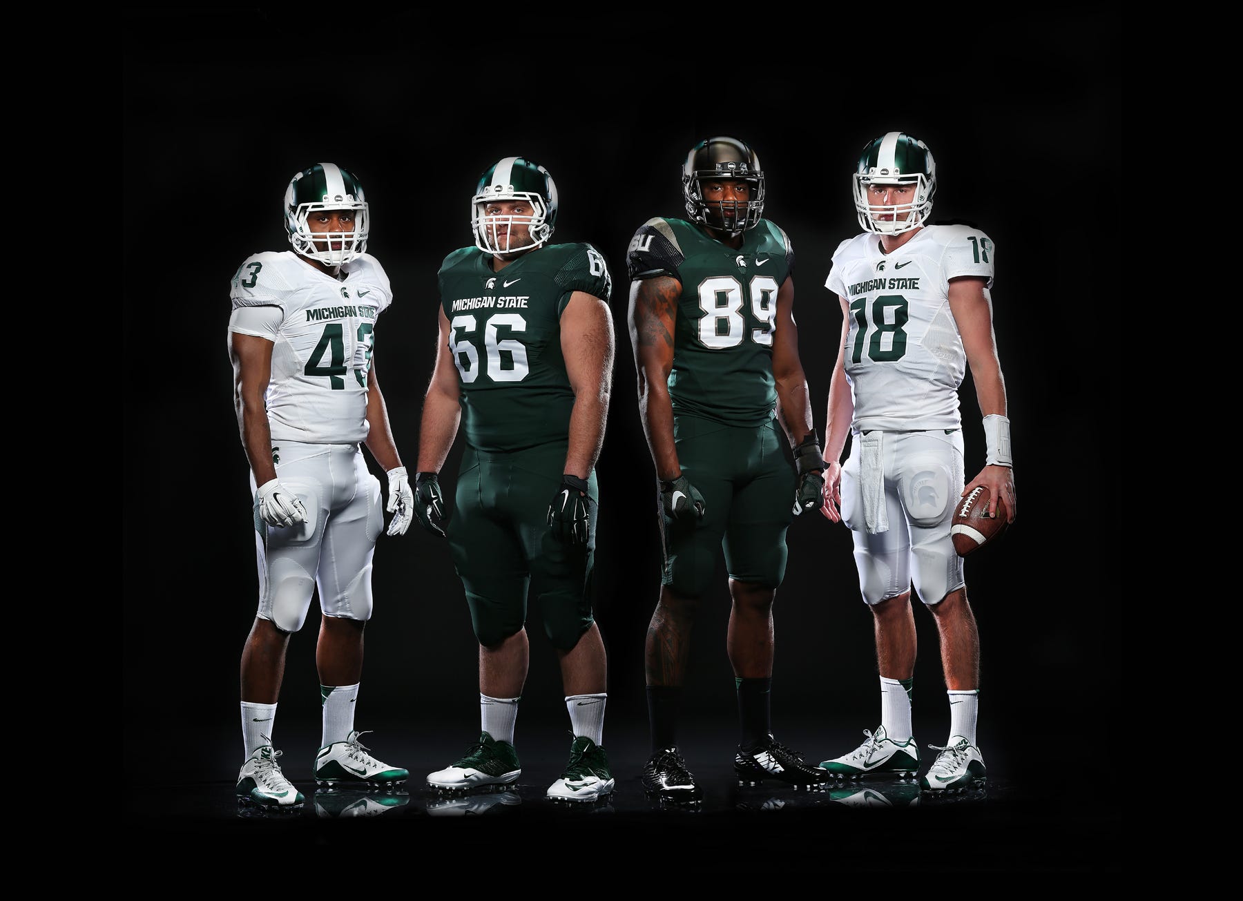 michigan state football uniform